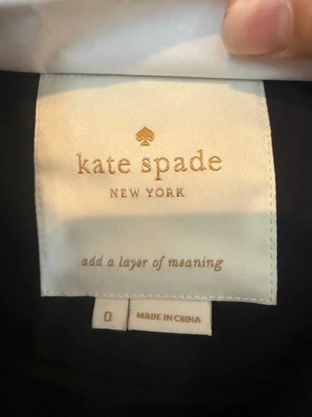 Kate Spade New York Black Peplum Puffer Jacket